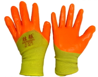 Перчатки X-PERT 14-01 х/б одинар. облив оранж 