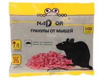 NASA368 Гранулы от мышей и крыс, 100г Nadzor