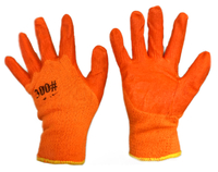 Перчатки X-PERT 14-02 х/б одинар. облив оранж 